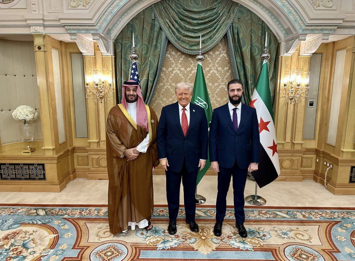 ترامپ، جولانی و بن سلمان در یک قاب