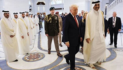 ببینید / کلیپ دیوان امیری قطر از سفر ۲ روزه ترامپ به این کشور