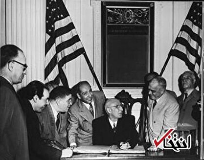 عکس/ مذاکره به سبک مصدق